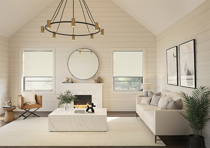 Levant (FR Blackout), Light Cream - Twist&Fit Roller Blind - Image 8